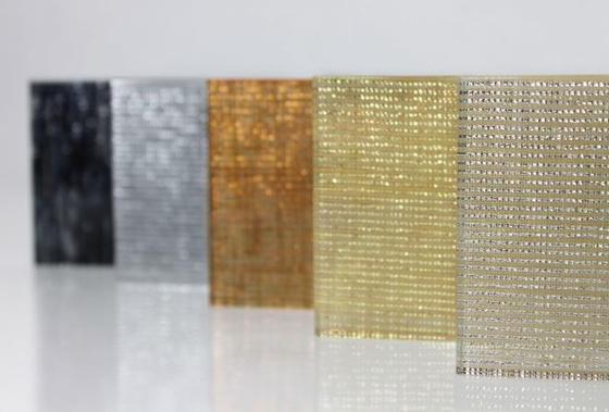 10mm Double Glazing Fabric Sandwich Laminated Glass Dengan Ukuran Disesuaikan