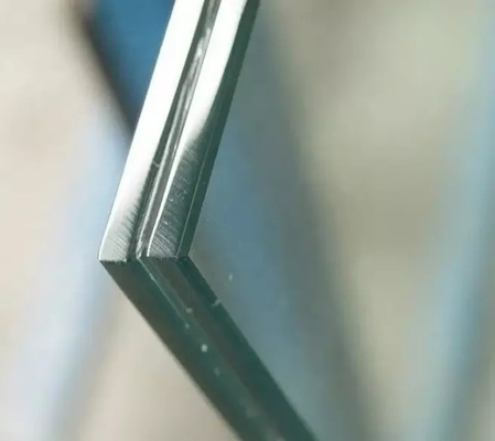 Lembaran Kaca Laminated Tempered Triple Besi Rendah Untuk Dinding Bangunan 6.38mm 10.38mm