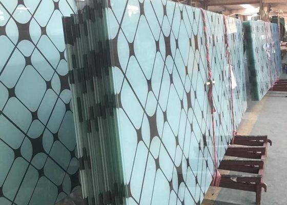 19mm Grinded Digital Ceramic Printed Glass Tahan Suhu Tinggi