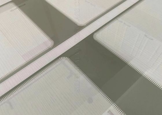 Penguatan Panas 4mm Asam Terukir Panel Kaca Tempered Layar Datar