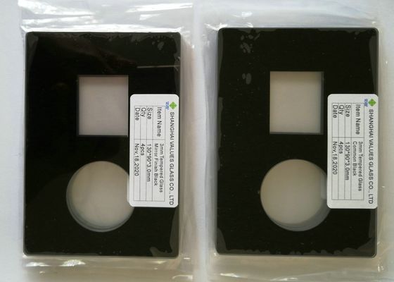 3mm Ceramic Fritted Tempered Glass Cover Untuk Produk Elektronik