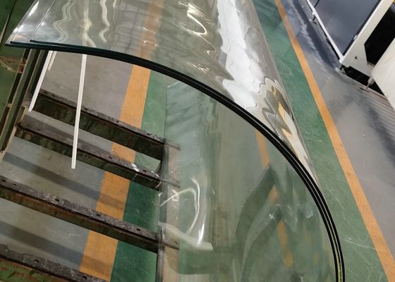3mm Hot Bent Diperkuat Tepi Keamanan Panel Kaca Tempered Sepenuhnya