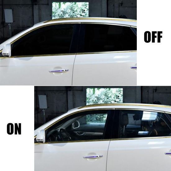 0.5mm 0.7mm Tebal Electric Switchable Privacy Glass Untuk Warna Jendela Mobil