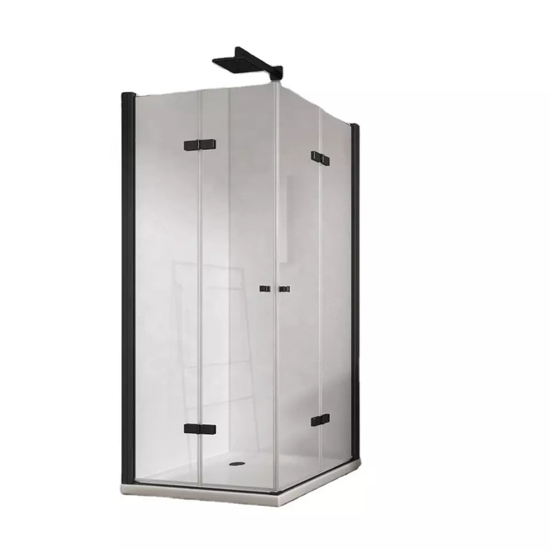 Modern Corner Tempered Glass Shower Enclosure Pintu Kaca Kamar Mandi Geser