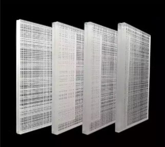 Clear Tempered Ribbed Moru Carving Glass Panels Toughened Fluted Reeded For Window