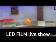Layar Tampilan Film Kristal LED Transparan Fleksibel